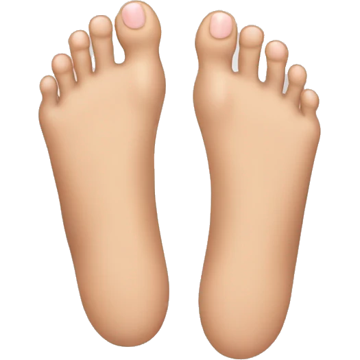 Toes on man emoji