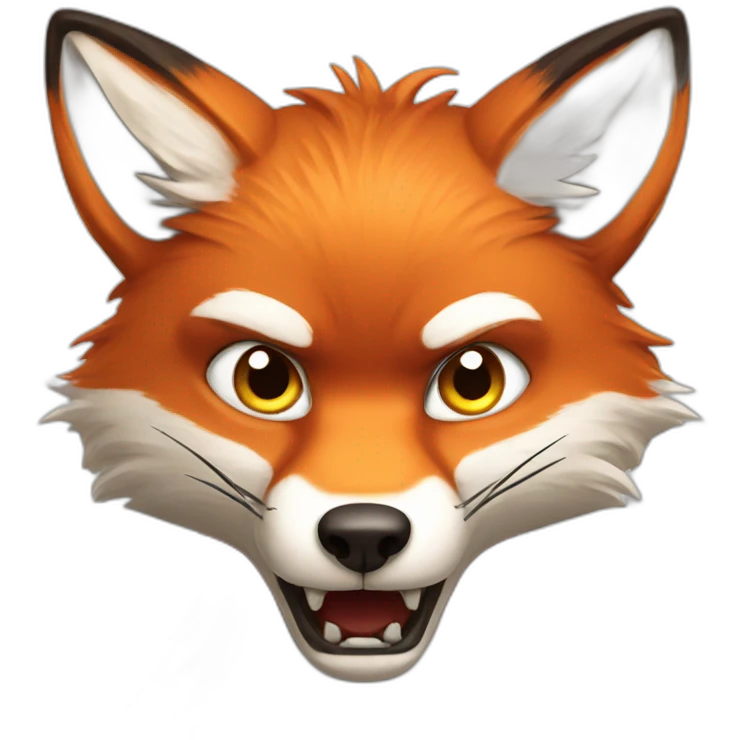 Angry fox emoji