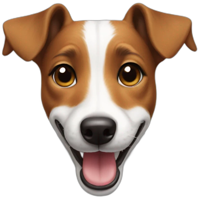 Jack Russel smiling emoji