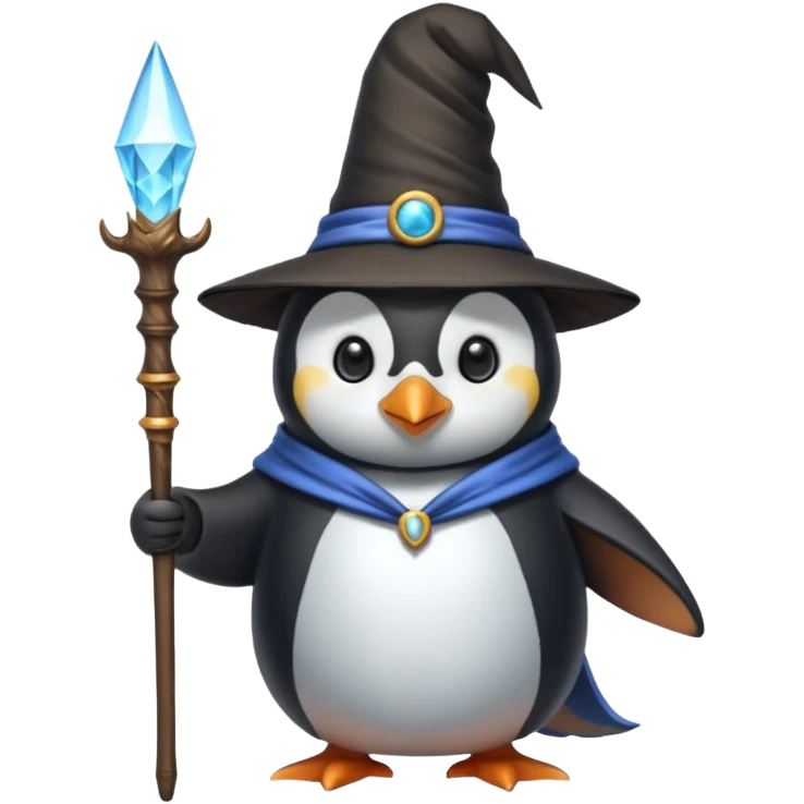 Penguin Wizard emoji