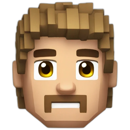 Steve in Minecraft emoji