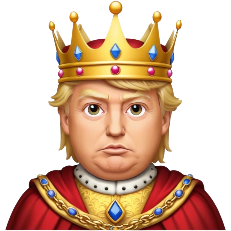 Trump as King emoji emoji