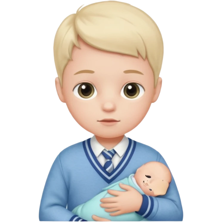 A preppy newborn emoji