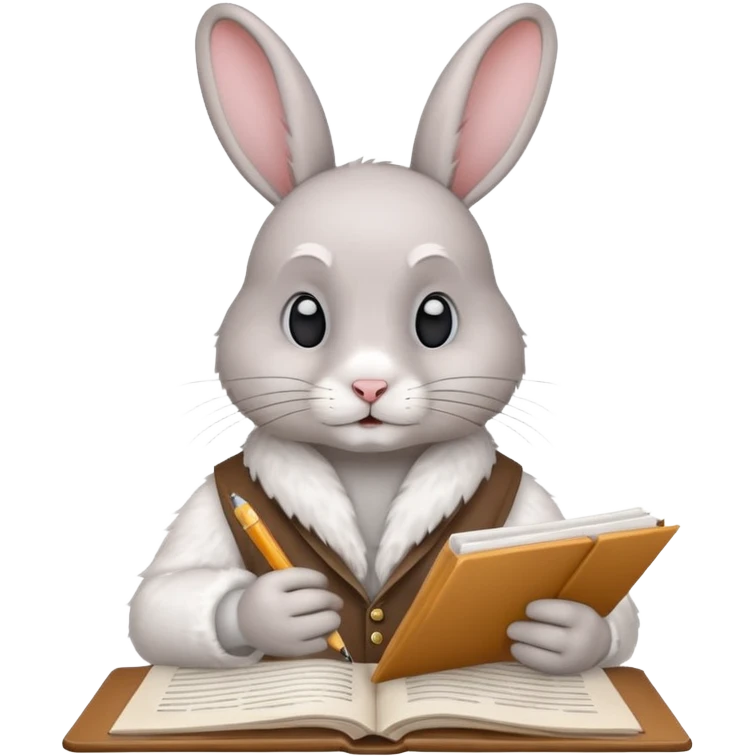 A rabbit doing Time-Intensive Manual Research emoji