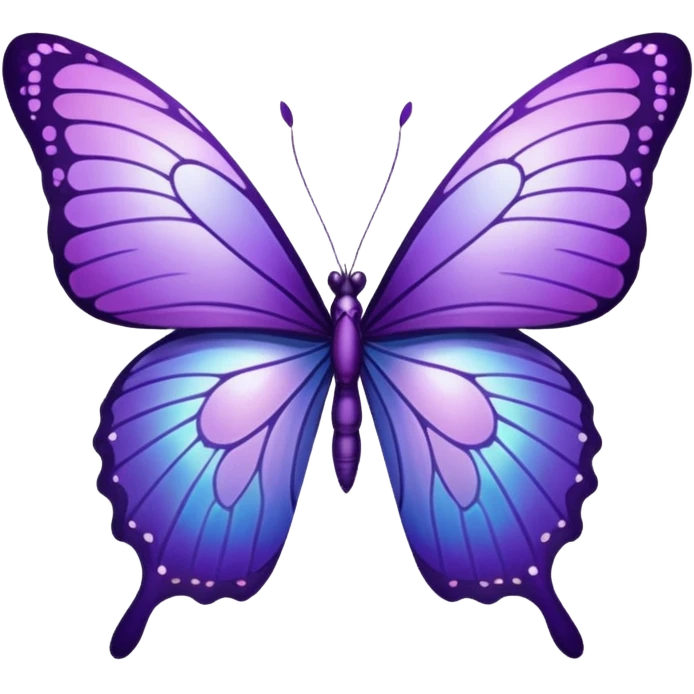 Purple butterfly emoji