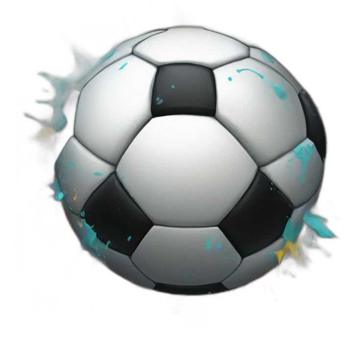 graffiti soccer ball emoji