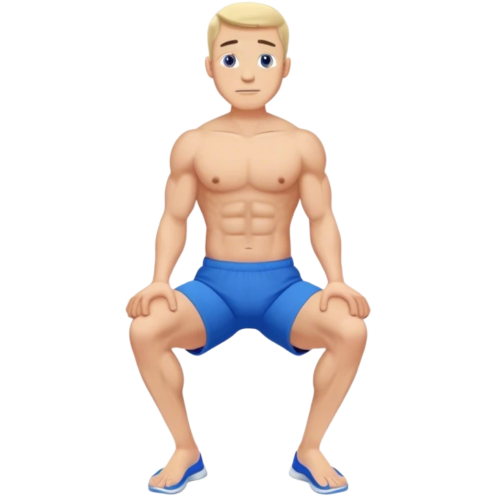 glute-bridges-exercise guy with blue shorts  emoji