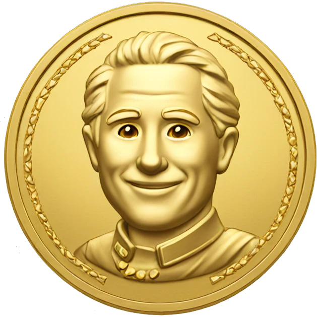 Gold coin emoji