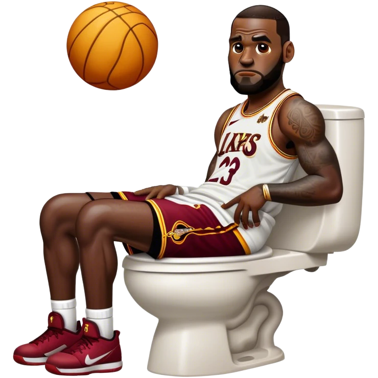 LeBron James pooping emoji