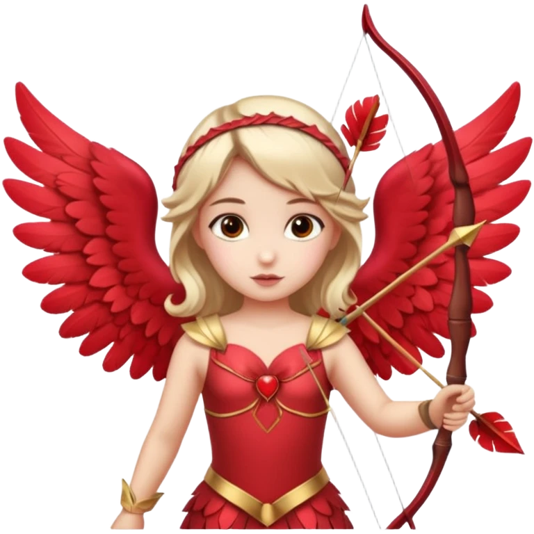 girl with cupid clothes emoji