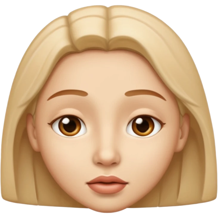 Whispering face emoji