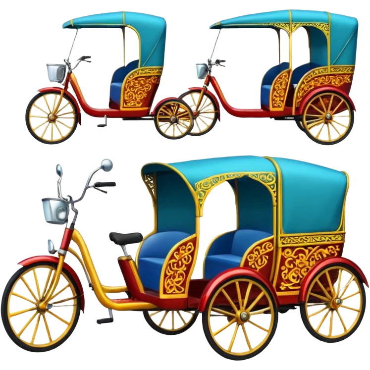 rickshaws emoji