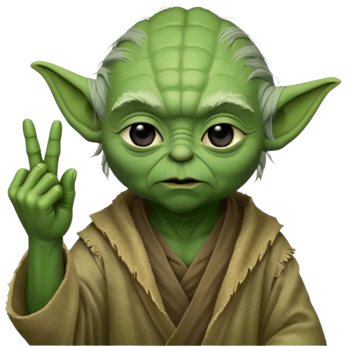 yoda middle finger emoji