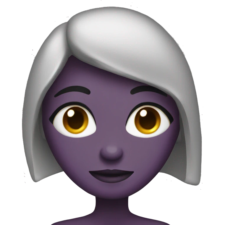 girl with eggplant emoji
