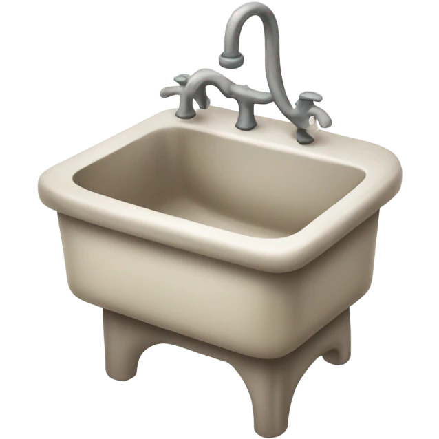 Sink with feet emoji