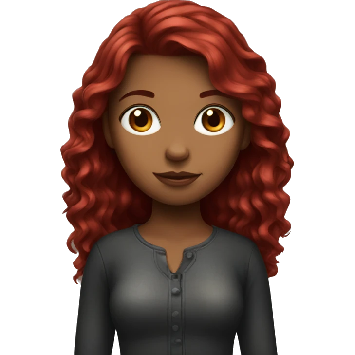 dark red hair girl  emoji