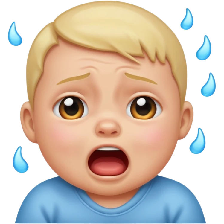 Loud baby emoji