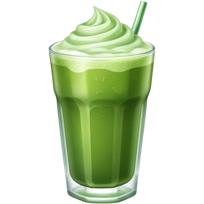 Iced matcha emoji
