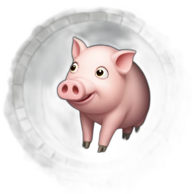 Pig in drainage  emoji