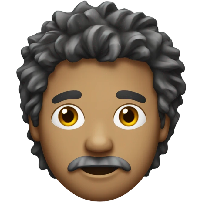 Man with garbage haircut emoji