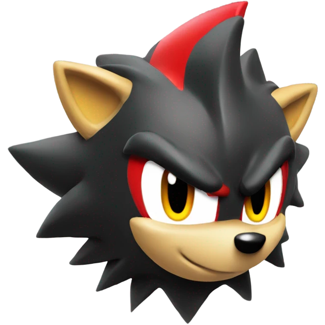 Super shadow the hedgehog emoji