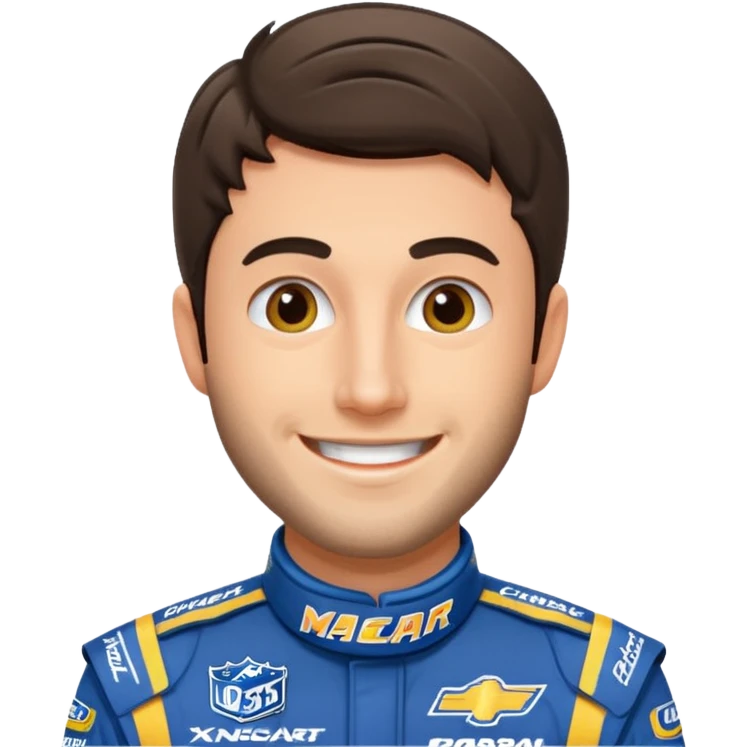 chase elliott nascar driver emoji