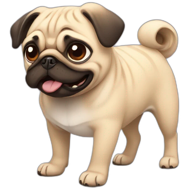 Pug going suiiiiii emoji
