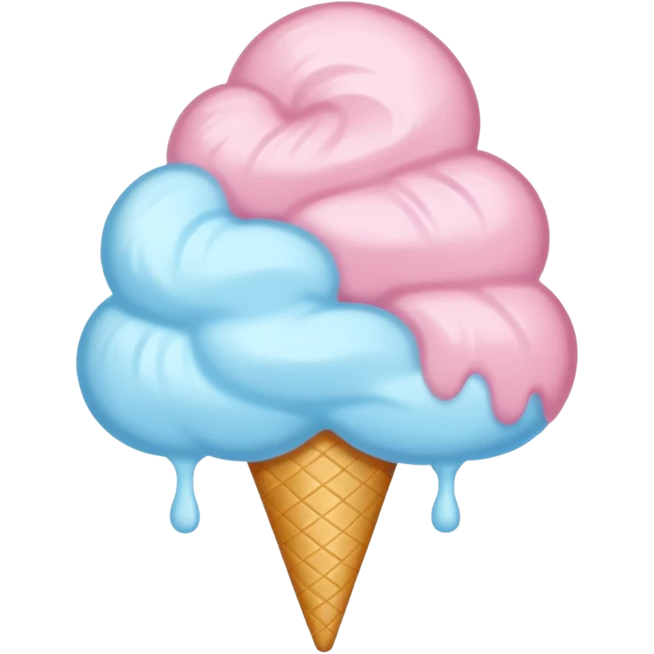 Cotton Candy, Blue Cloud Cotton Candy – light blue puff, oversized and airy. emoji