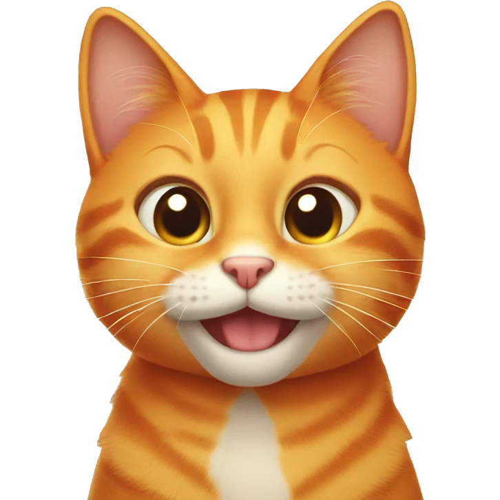 smiling orange cat emoji