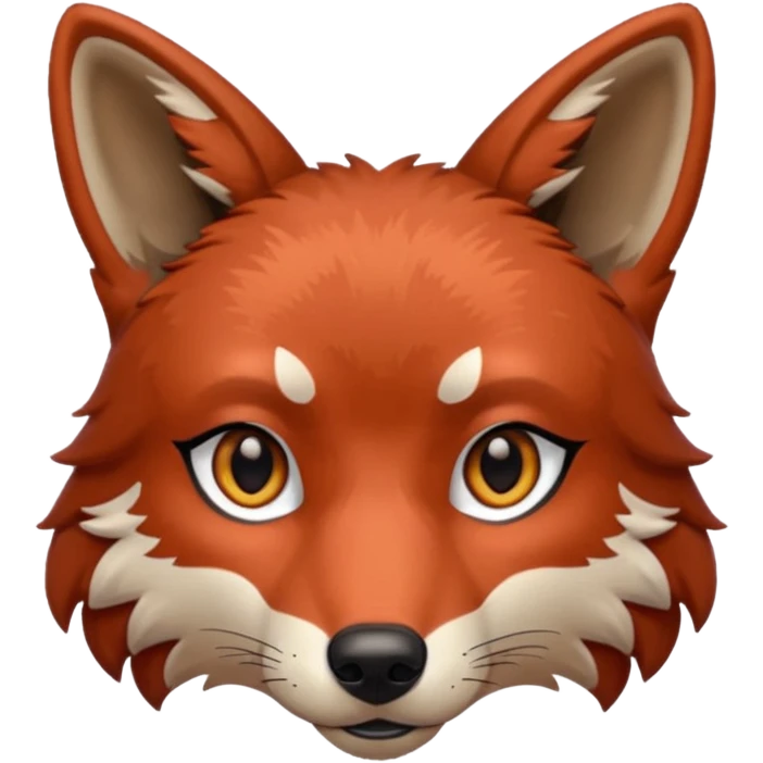 Loup rouge emoji