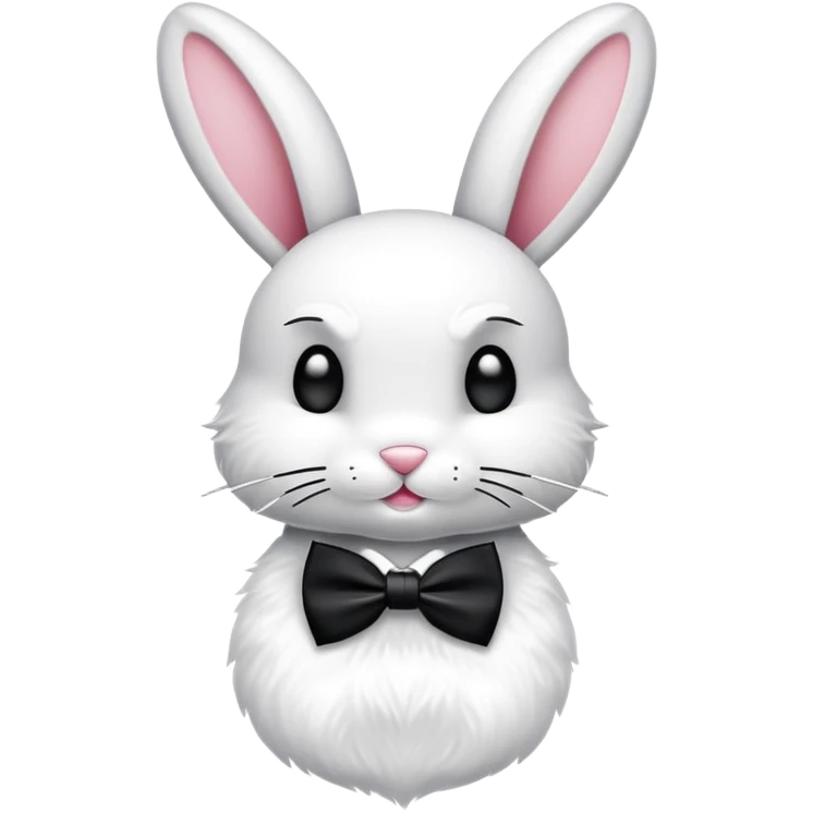 playboy bunny wearing bow tie logo (side view) emoji