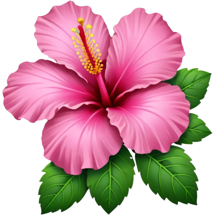 Pink Hibiscus  emoji