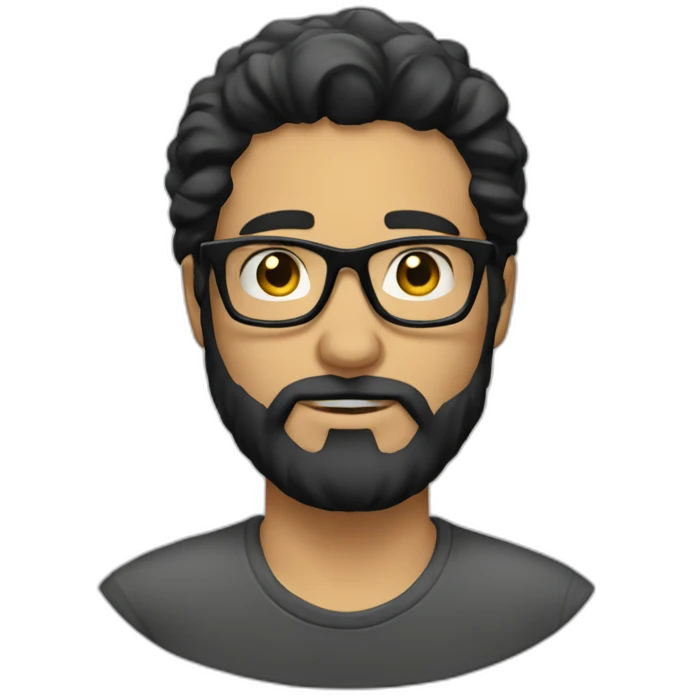 white-male-black-hair-black-glasses-light-beard emoji