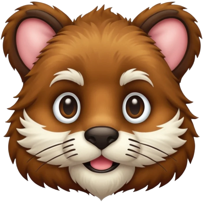 mustached animal emoji