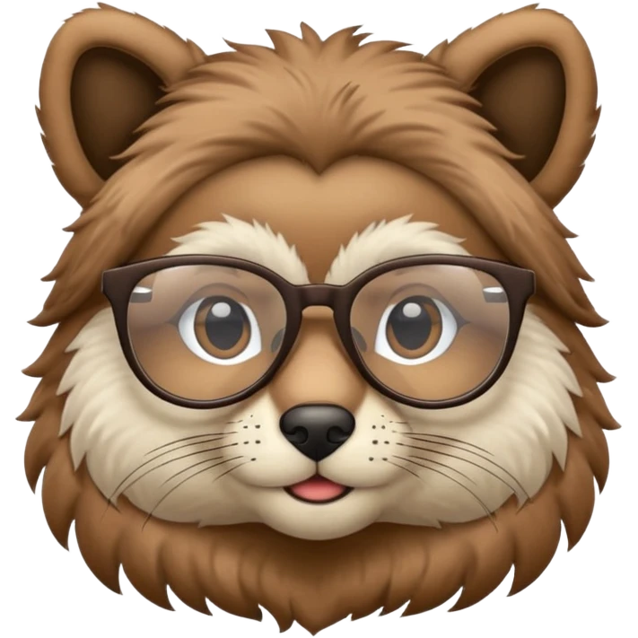 gözlüklü hayvanlar emoji