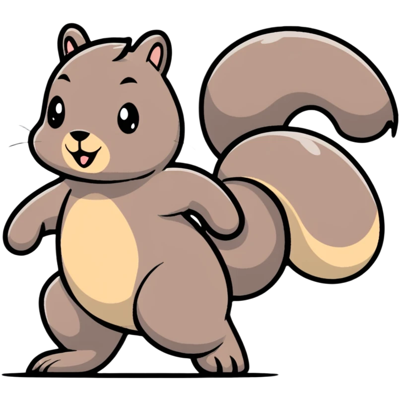 squirrel twerking with a big butt emoji