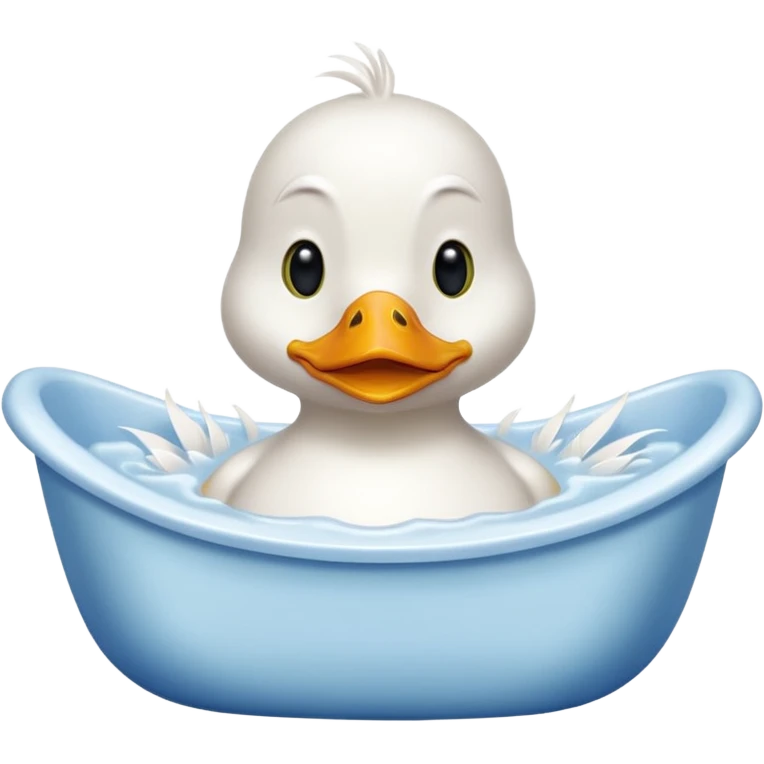 Duck in bathroom emoji