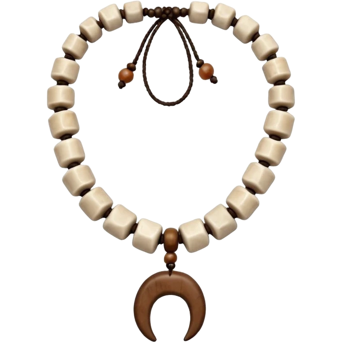 stone age necklace without human skeleton emoji