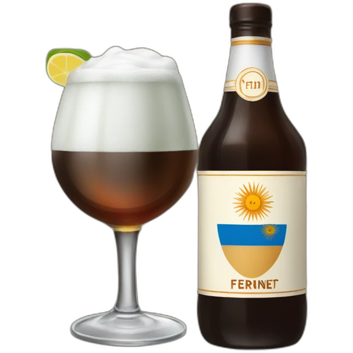 Argentina with fernet emoji