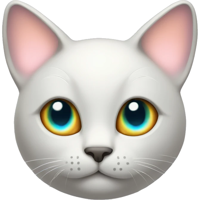 cat with glowing iridescent ears emoji