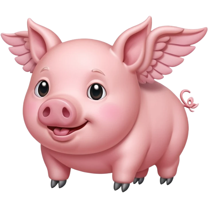 Cerdito volando emoji