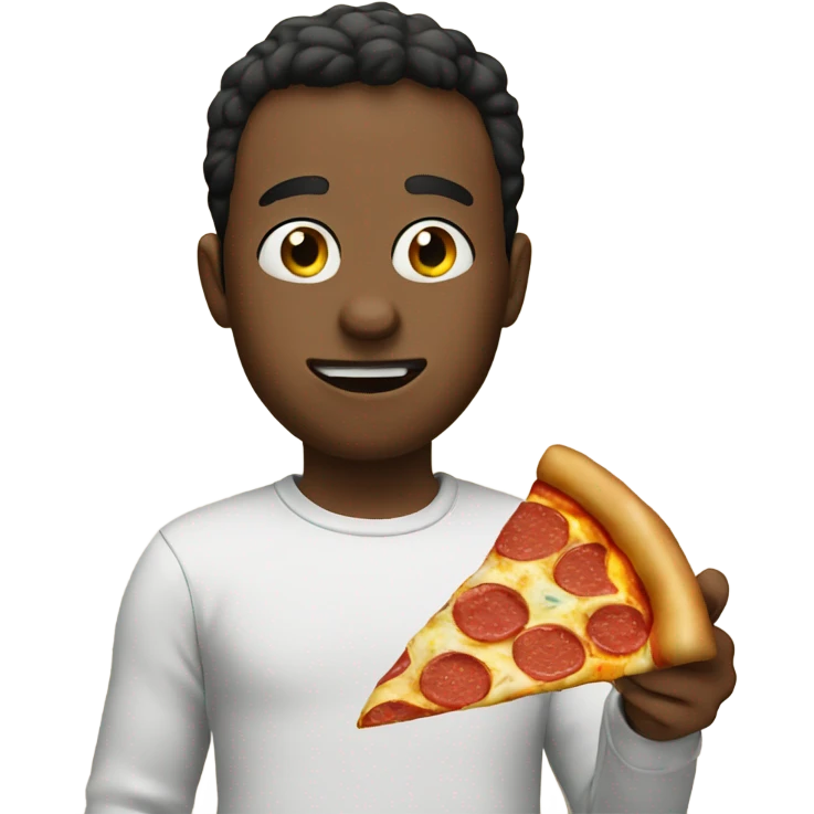 Dan eating pizza  emoji