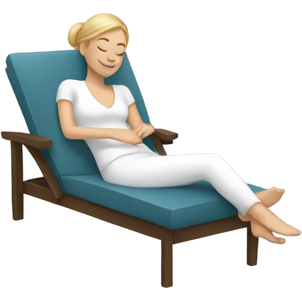 White lady being lazy emoji