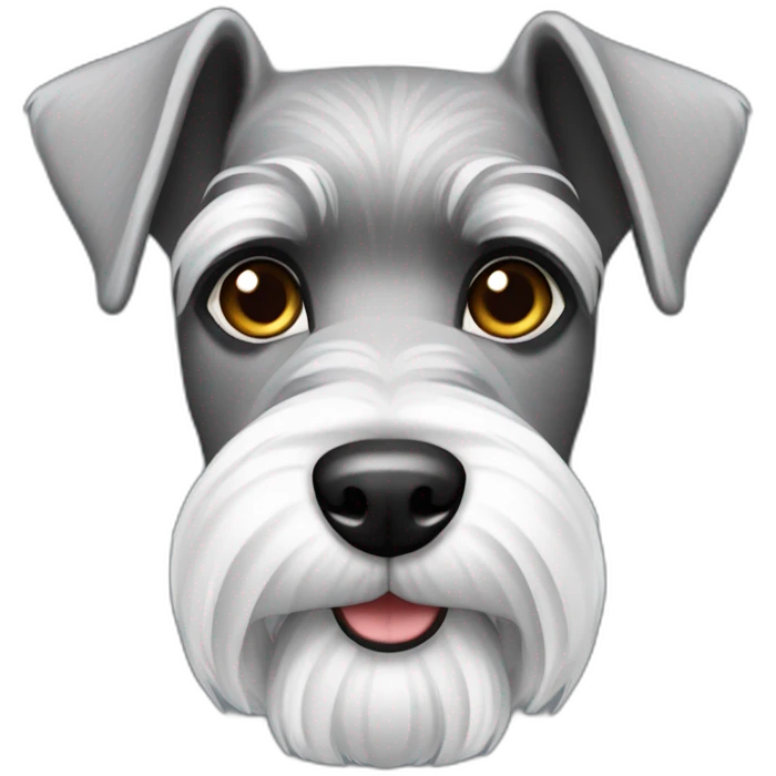 perro schnauzer plata emoji