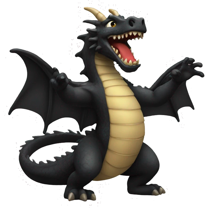 black dragon clapping emoji
