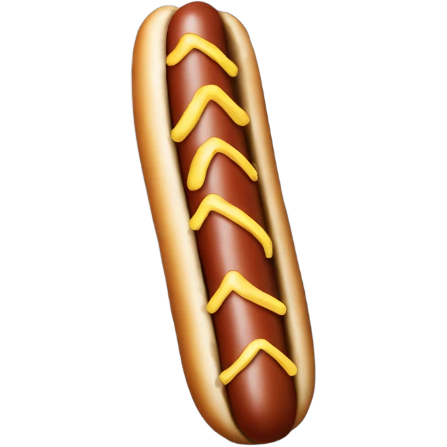 A long hotdog coming out of fence emoji