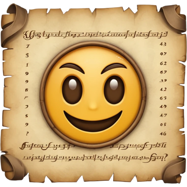 Text KIEDY VAMPA? written on old pergamin emoji