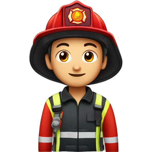 Firefighter and fire extinguisher Uzbek  emoji