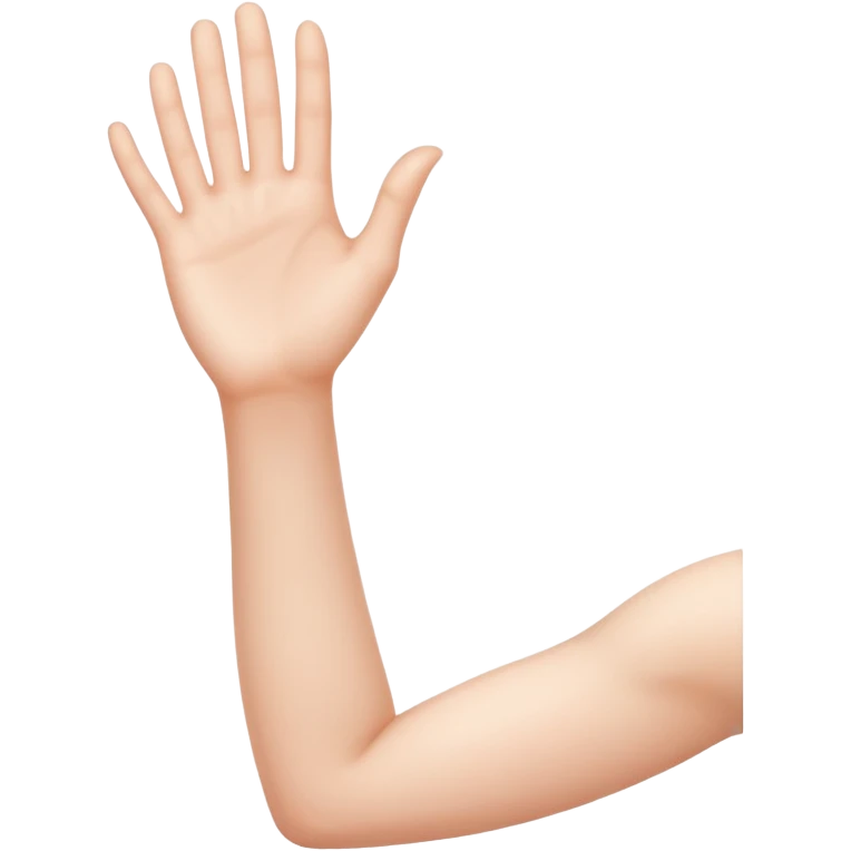 bent white girl arm emoji