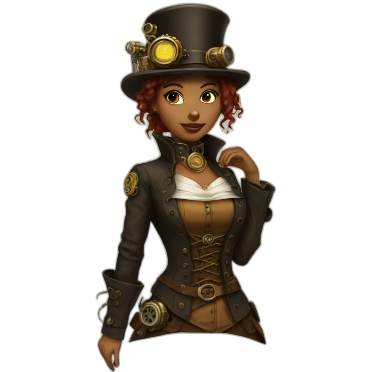 woman steampunk emoji